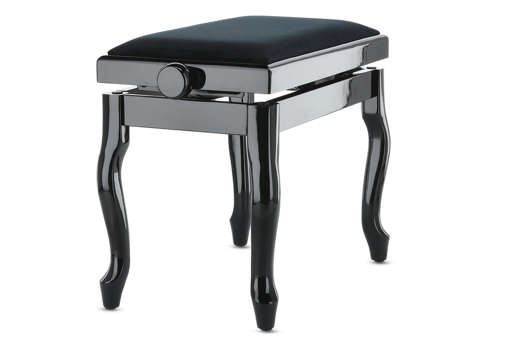 GEWA Pianotuoli Deluxe Classic - Black highgloss