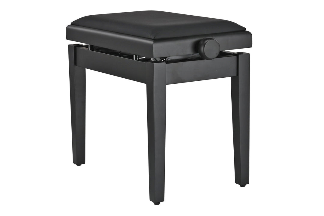 GEWA pianojakkara Deluxe Autolift Vinyl - Black matt (Seat black)