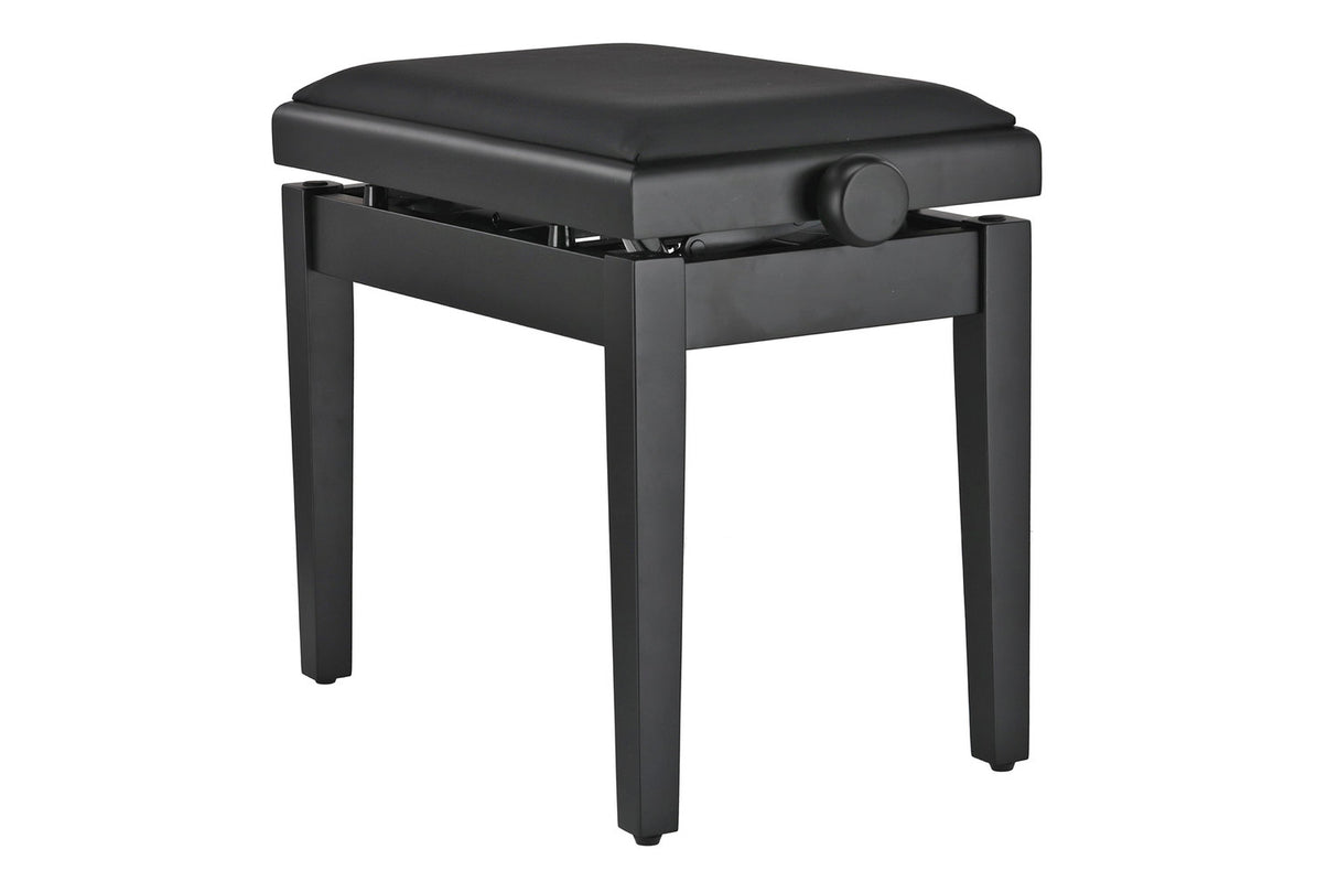 GEWA Piano bench Deluxe Autolift Vinyl - Black matt (Seat black)