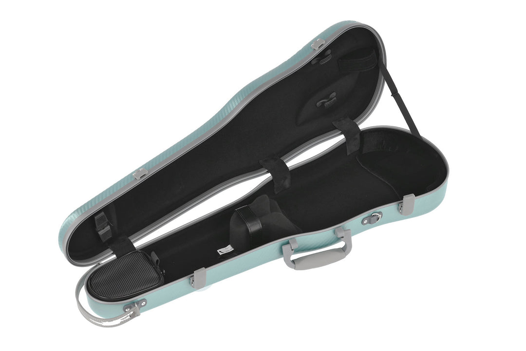 PURE GEWA Form shaped viulut cases Polycarbonate FUN - 4/4 - 1/2 (Green / Black)
