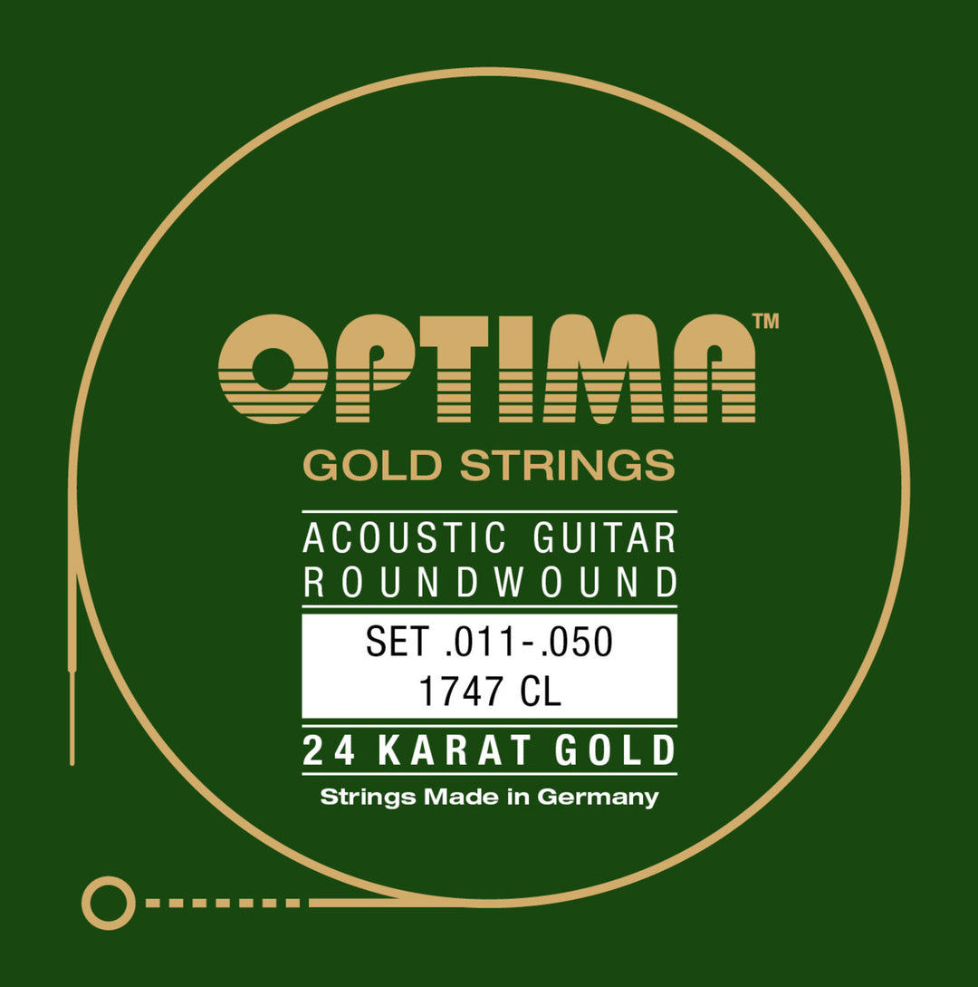 Optima Jouset Akustinen kitara Gold strings - Set (1747CL)