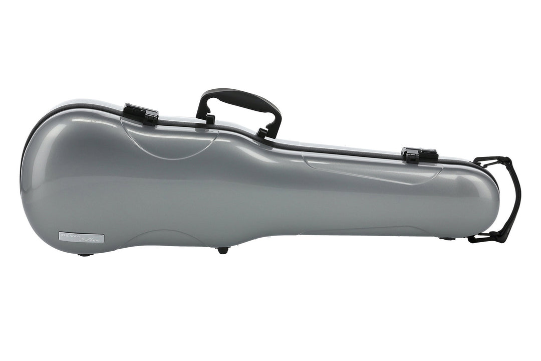 GEWA Muotoon muotoillut viulukotelot Air 1.7 - Silver metallic highgloss (with side handle)