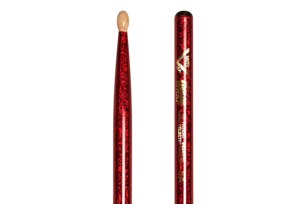 Vater Color Wrap 5A Red Sparkle -rummunkapulat, hikkori, puukärki