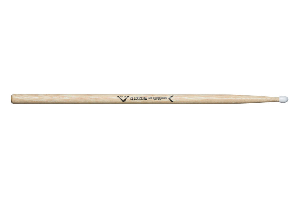 Vater Classics 5A trommestikker, hickory, nylonspids