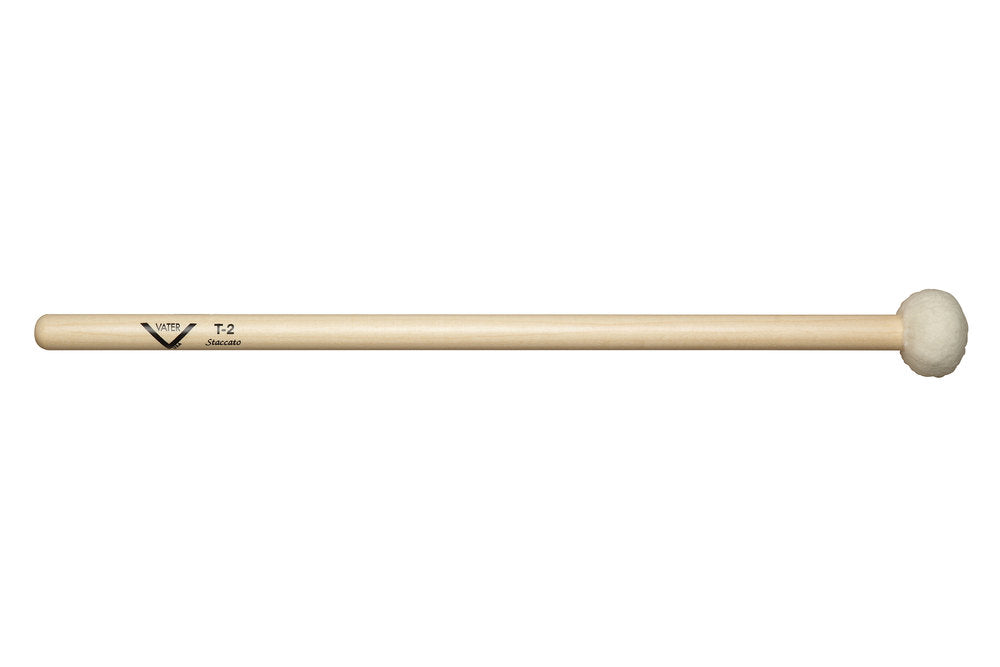 Vater Timpani Mallet T2 paukekøller, mellemhård filt, lige skaft
