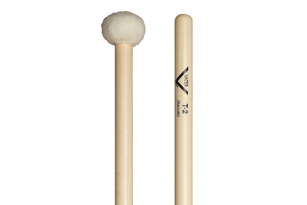 Vater Timpani Mallet T2 paukekøller, mellemhård filt, lige skaft