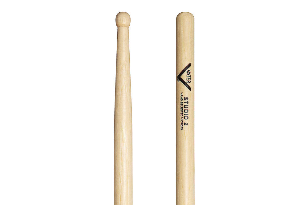 Vater Studio 2 trommestikker, hickory, træspids