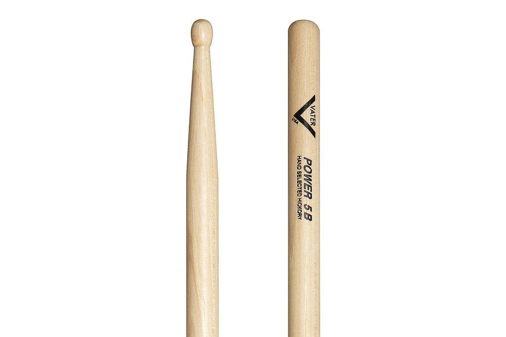 Vater Power 5B trommestikker, hickory, træspids