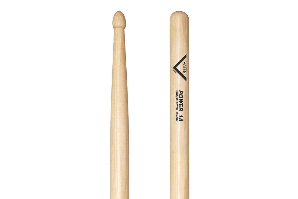 Vater Power 1A trommestikker, hickory, træspids