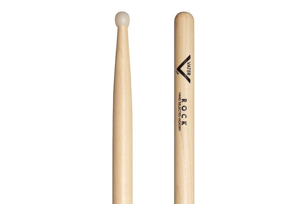 Vater Rock trommestikker, hickory, nylonspids