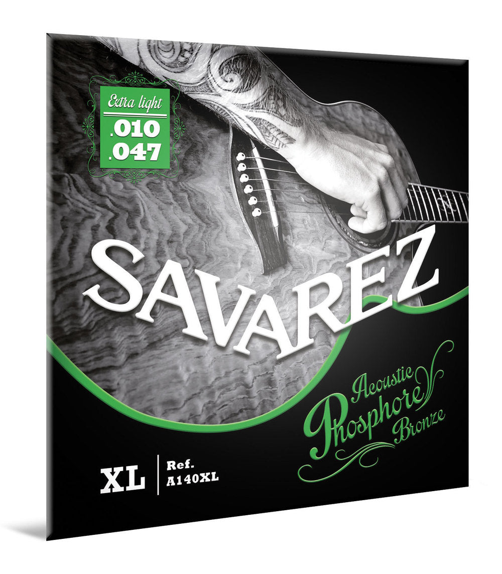 Savarez A140XL Acoustic Phosphor Bronze, extra light .010–.047, kitaralle