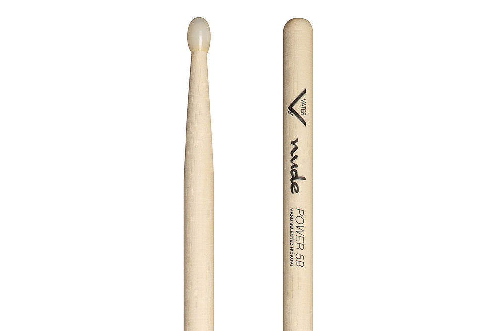Vater Nude Series Power 5B trommestikker, hickory, nylonspids