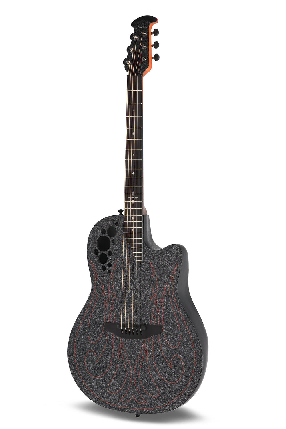 Ovation Elite Gus G. Signature Super Shallow 1868-GUS-G, Black satiini