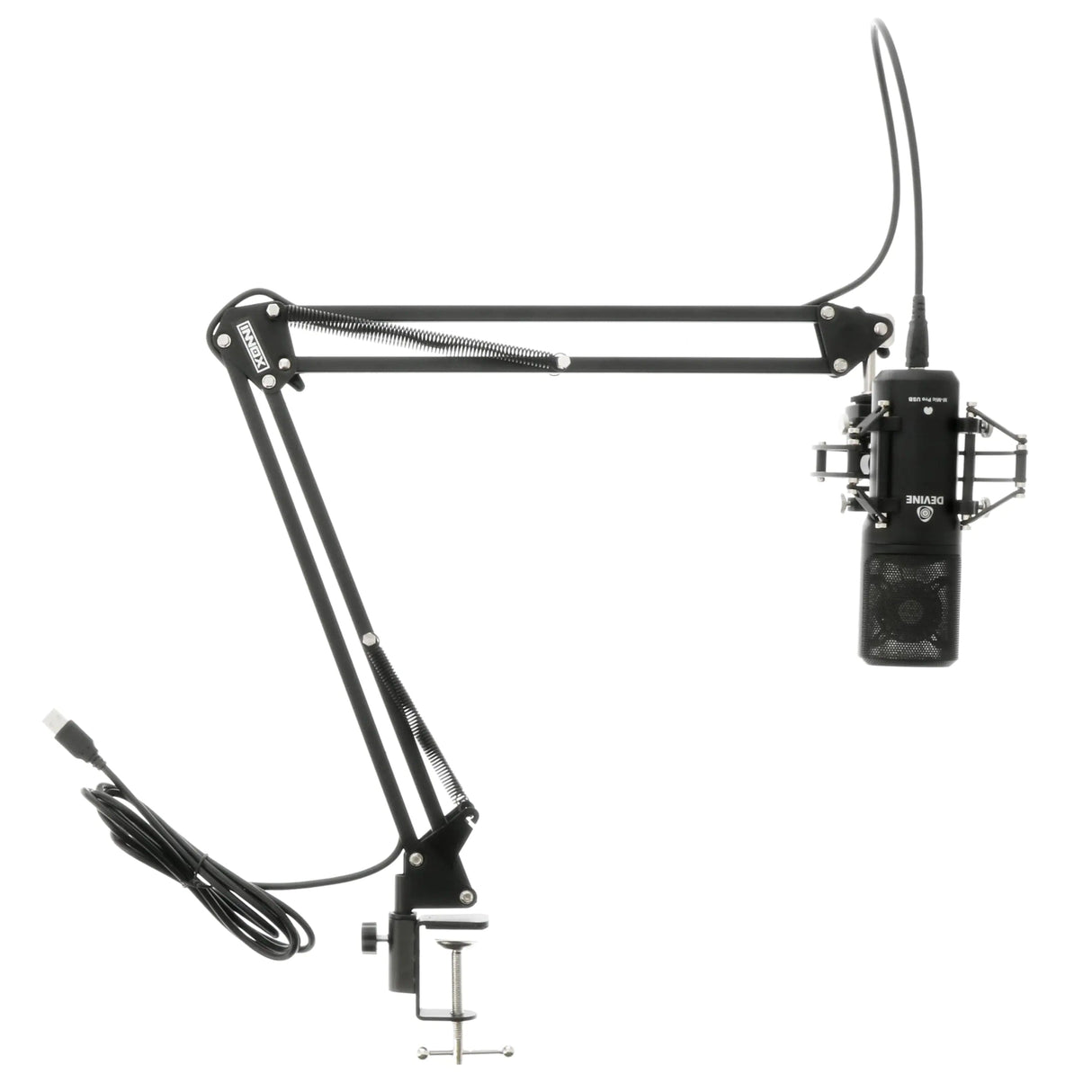 Innox IVA 08 USB-mikrofonipuomivarsi - musta