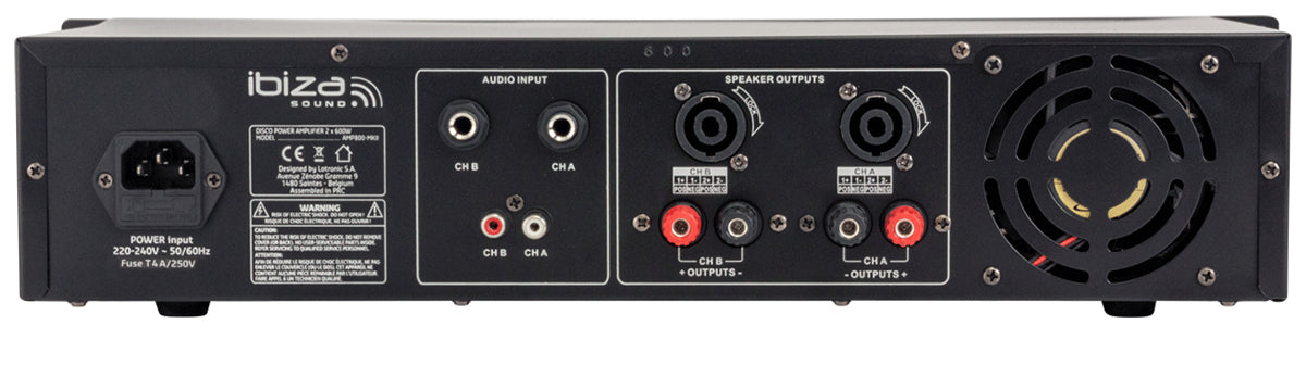 Ibiza AMP300-MKII tehovahvistin (2x240W)