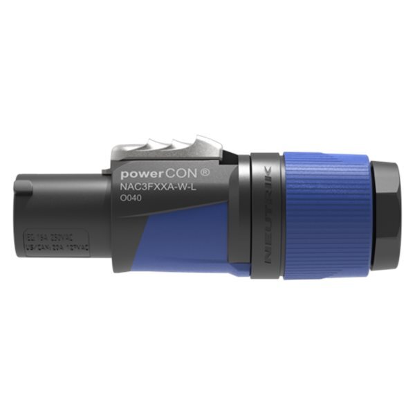 Neutrik NAC3FXXA-W-L Powercon Sininen (10-16mm)