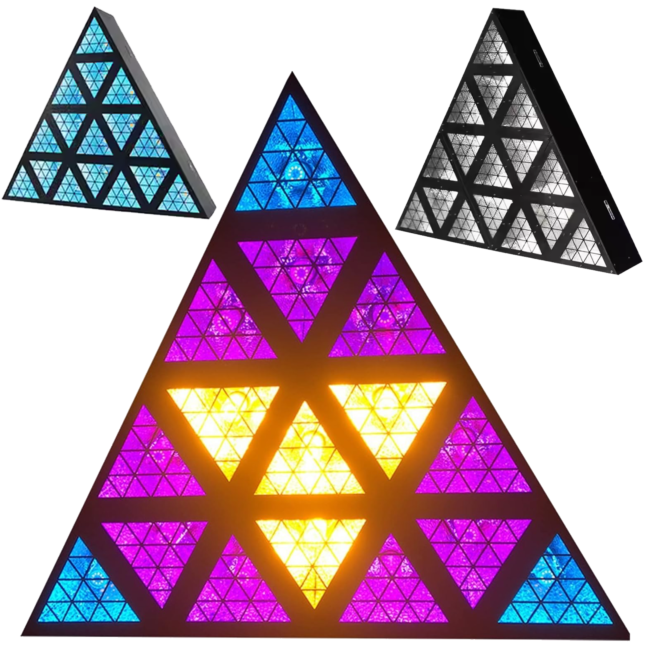 LIGHT4ME TRIANGIS LED valotehoste 64x2W RGBA akseli