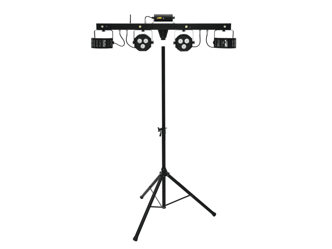 EUROLITE Set LED KLS Laser Bar FX + M-3-kaiutinjärjestelmän stand