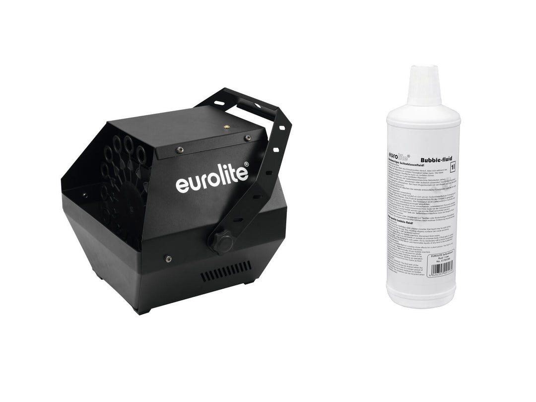 EUROLITE Set B-90 Saippuakone black + Bubble Fluid 1l