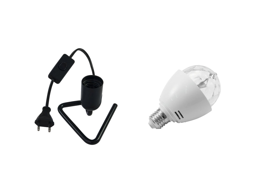 EUROLITE Set LED BC-1 RGB + Triangle Base musta