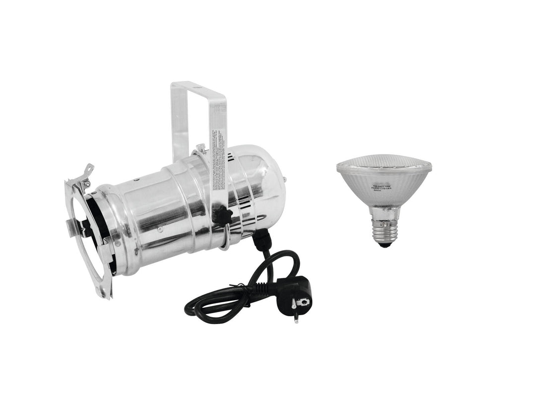 EUROLITE Setti PAR-30 Spot hopea + PAR-30 230V SMD 11W E-27 LED 3000K