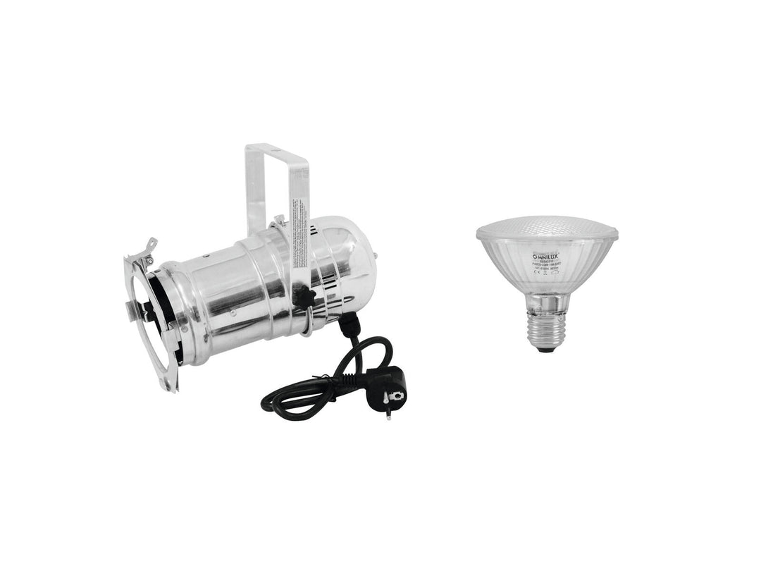 EUROLITE Setti PAR-30 Spot hopea + PAR-30 230V SMD 11W E-27 LED 6500K