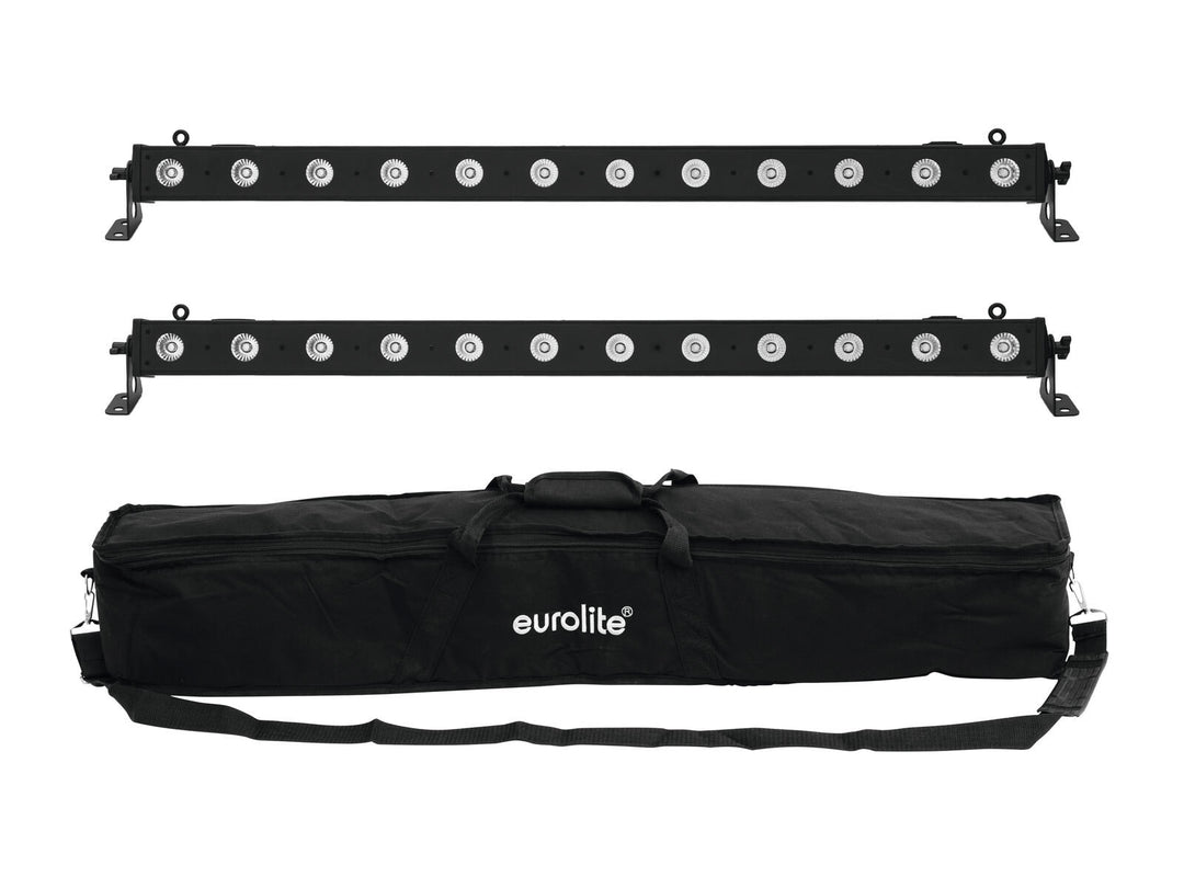 EUROLITE Setti 2x LED BAR-12 QCL RGBW + Soft Bag