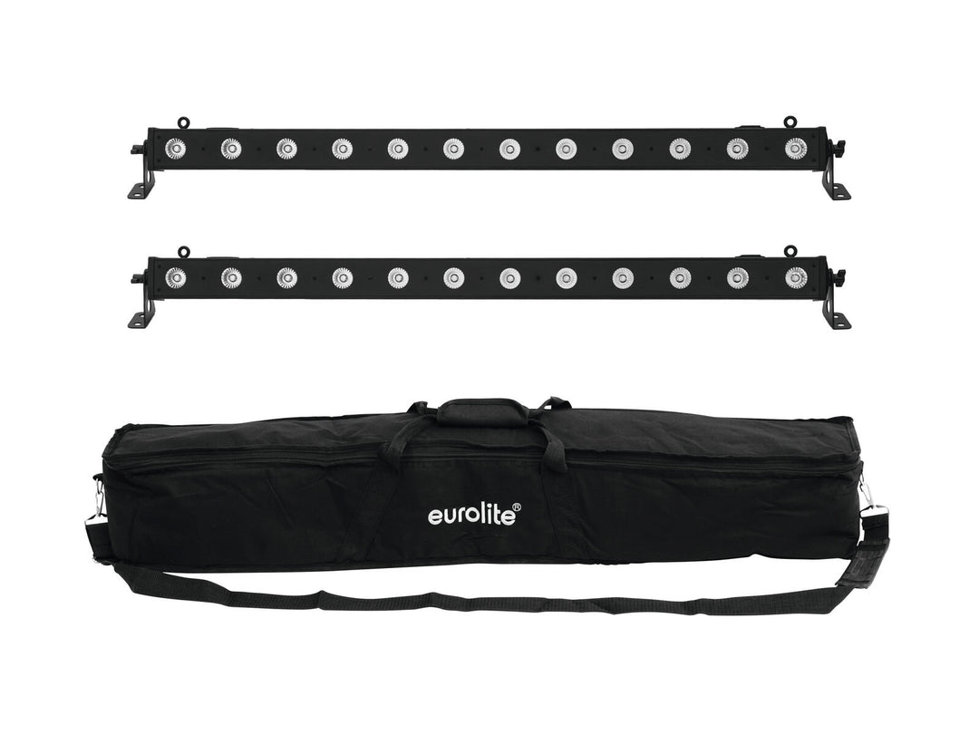 EUROLITE Setti 2x LED BAR-12 QCL RGBA + Soft Bag