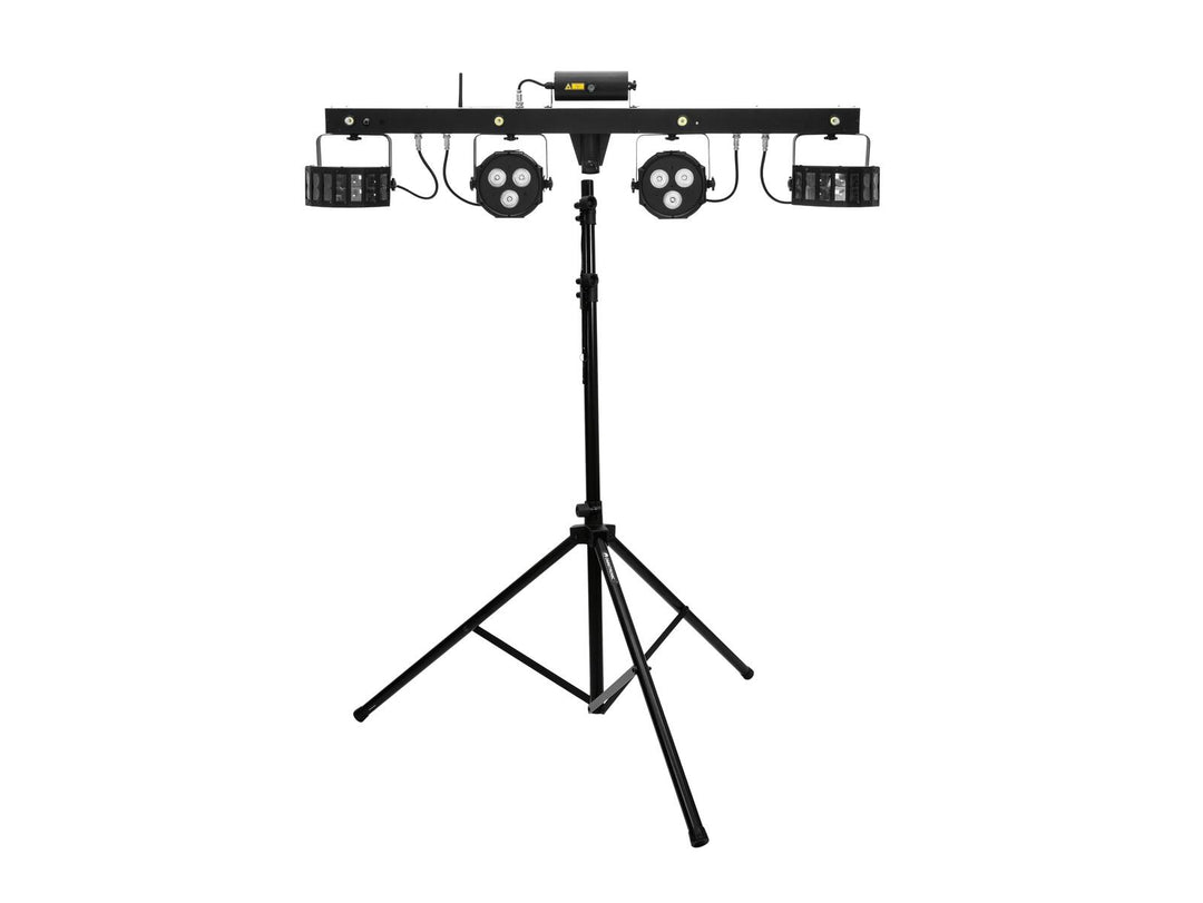 EUROLITE Set LED KLS Laser Bar FX Light Set + M-4-kaiutinjärjestelmän teline