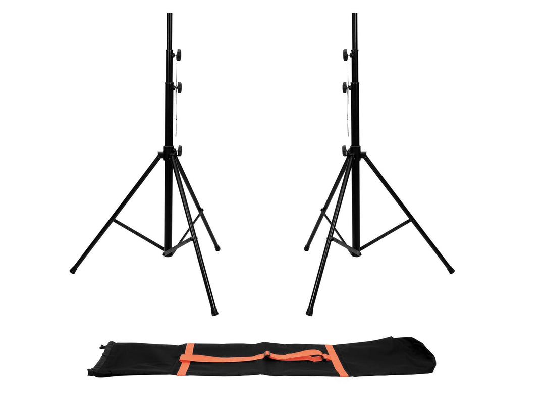 EUROLITE Setti 2x LS-1 EU Steel + kantolaukku