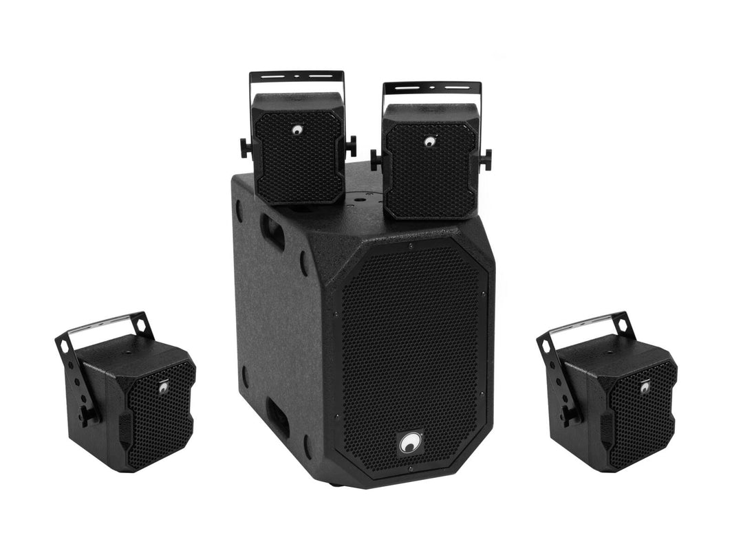 OMNITRONIC BOB-10A bk -sarja + 4x BOB-4 bk