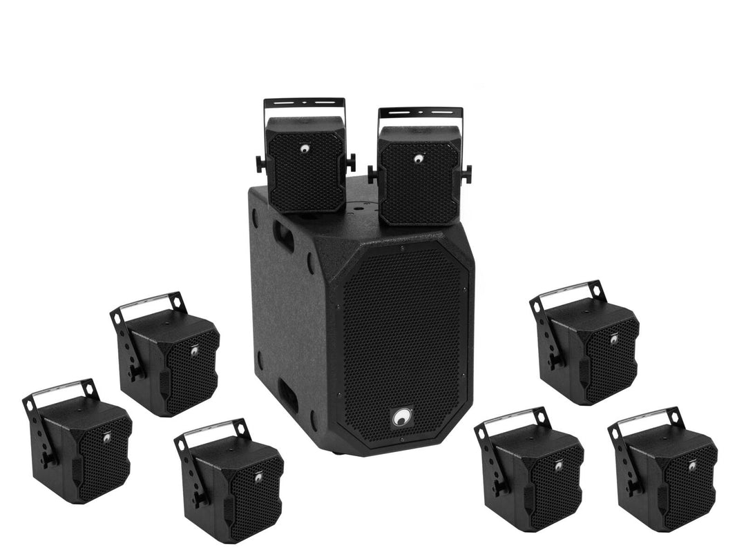 OMNITRONIC-setti BOB-10A bk + 8x BOB-4 bk