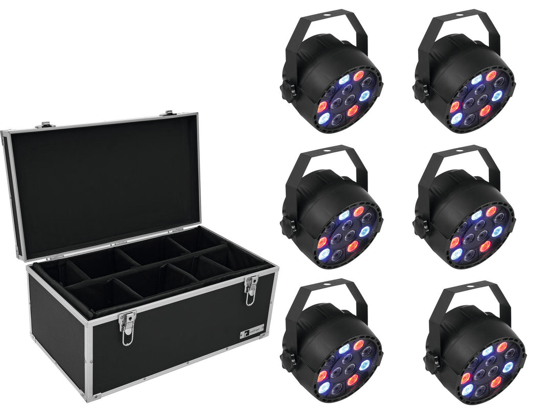 EUROLITE Setti 6x LED PARty Spot + laukku TDV-1
