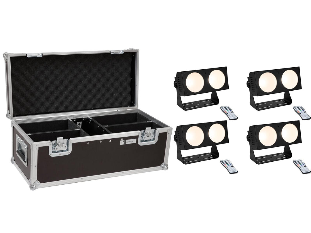 EUROLITE-setti 4x LED CBB-2 COB WW Bar + laukku