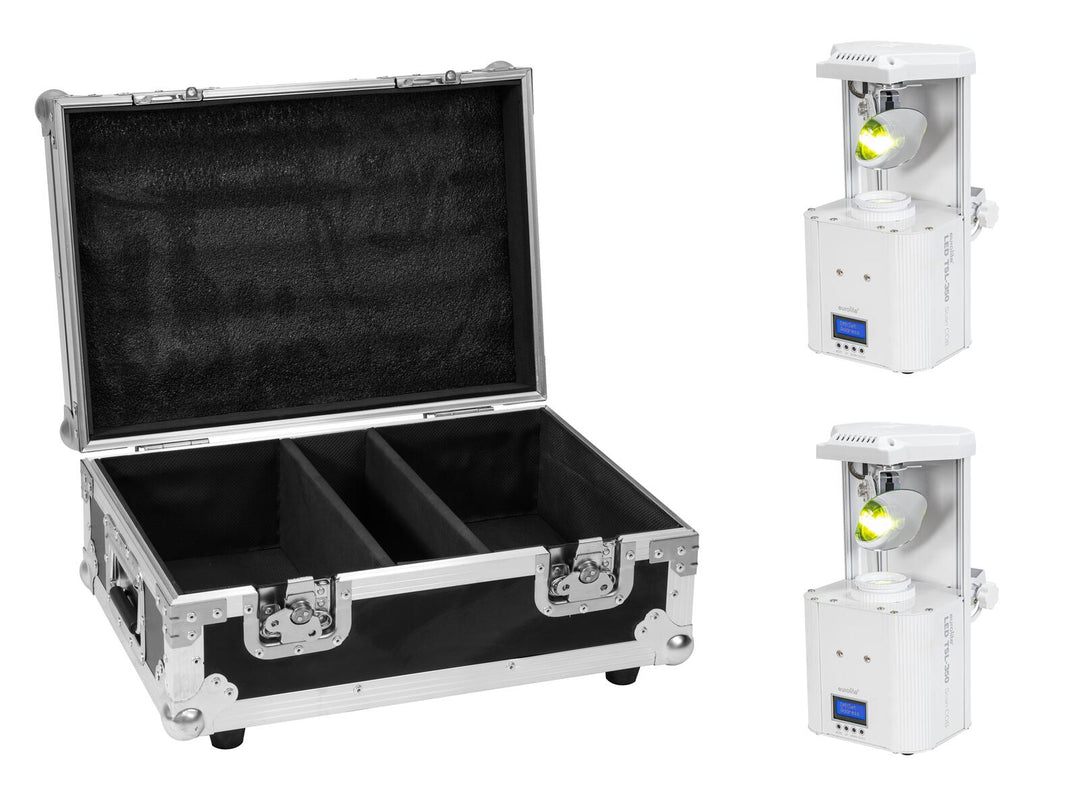 EUROLITE Setti 2x LED TSL-350 Scan COB white + Case