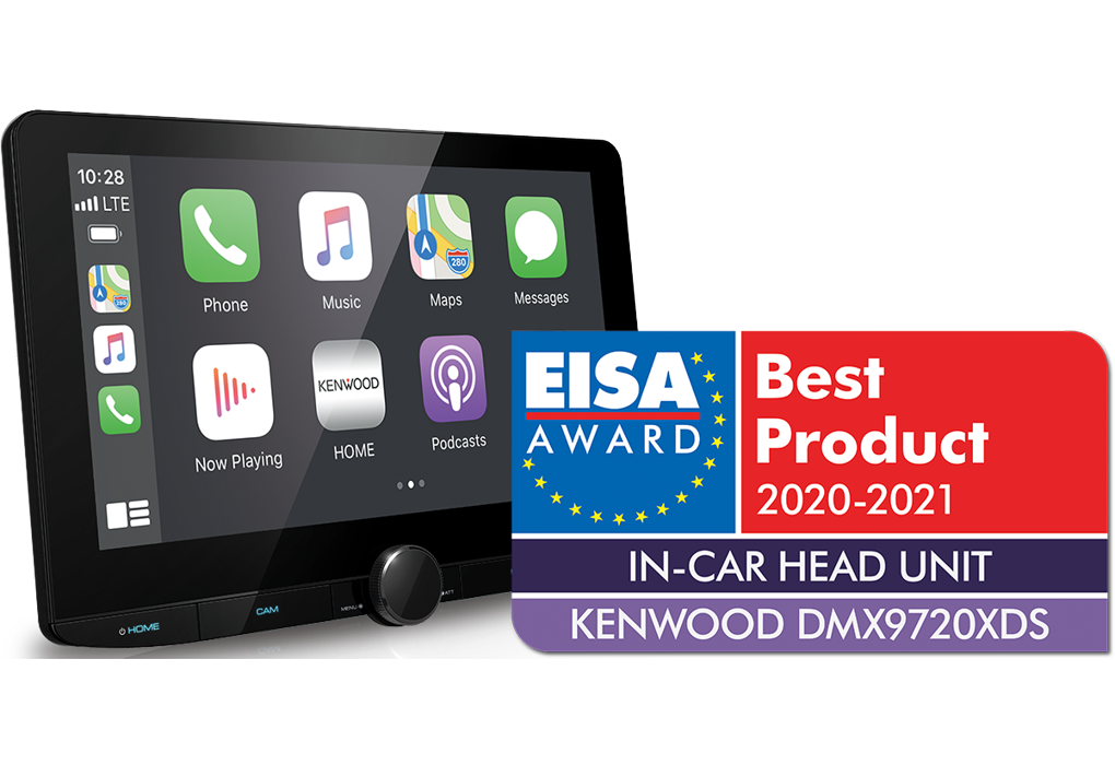 Kenwood DMX9720XDS Multimedia-soitin langattomalla Apple CarPlaylla (10.1")