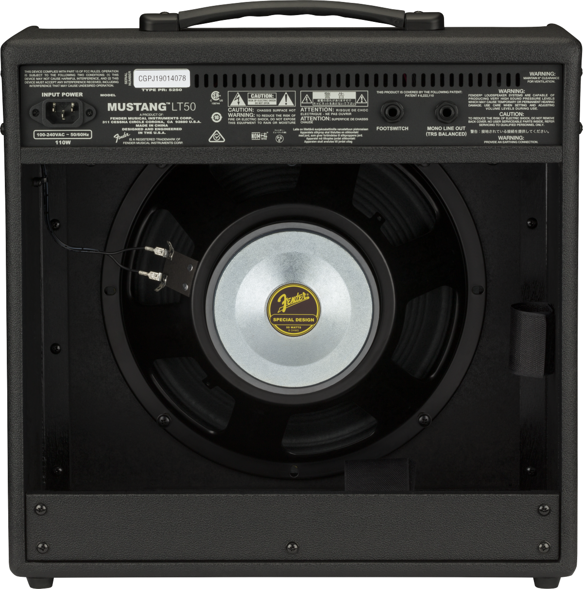 Fender Mustang LT50 Combo-kitaravahvistin Mustang LT50 Combo Guitar Amplifier