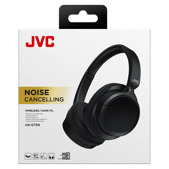 JVC HA-S75 Over Ear -melunvaimennuskuulokkeet, mustat
