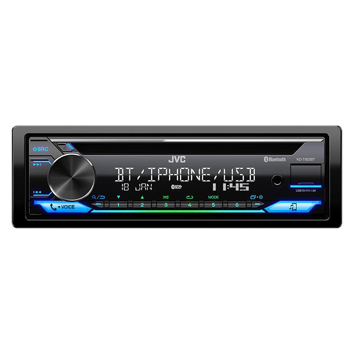 JVC KD-T922BT -autoradio CD/RDS-virittimellä