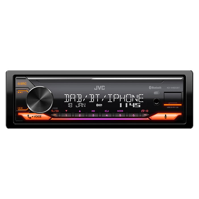 JVC KD-X482DBT autoradio RDS:llä, DAB+:lla ja Bluetooth