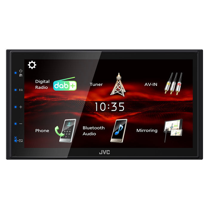 JVC KW-M180DBT 2-DIN BT -autosoitin DAB+:lla