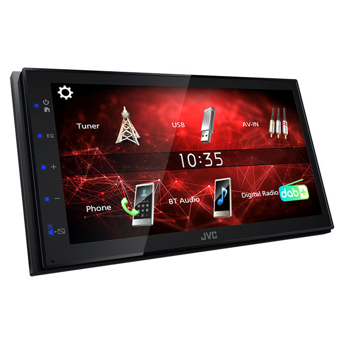 JVC KW-M27DBT 2-DIN-autosoitin DAB+:lla