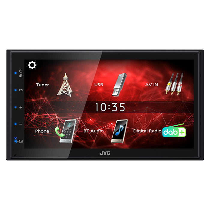 JVC KW-M27DBT 2-DIN-autosoitin DAB+:lla