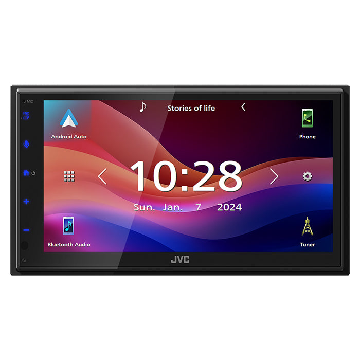 JVC KW-M593BT 2-DIN-radio CarPlaylla ja Android Autolla