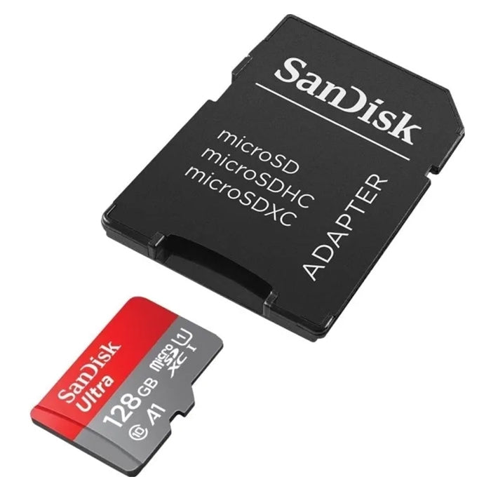 SanDisk Ultra SD-kortti adapterilla, 128 GB
