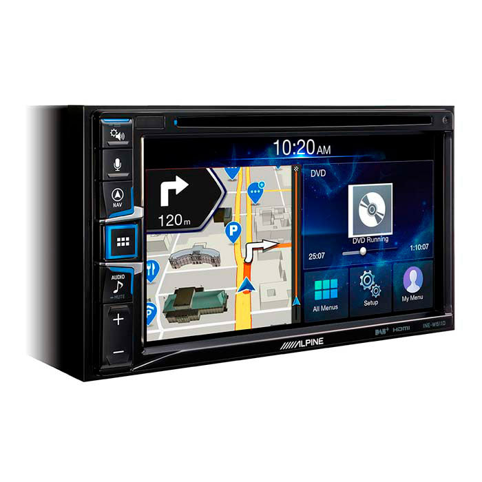 Alpine INE-W611DC 2-DIN-multimedia-asema kuorma-autokartalla