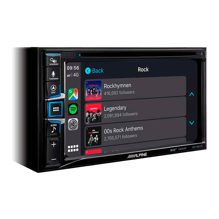 Alpine INE-W611DC 2-DIN-multimedia-asema kuorma-autokartalla