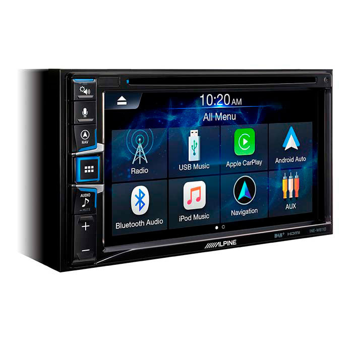 Alpine INE-W611DC 2-DIN-multimedia-asema kuorma-autokartalla