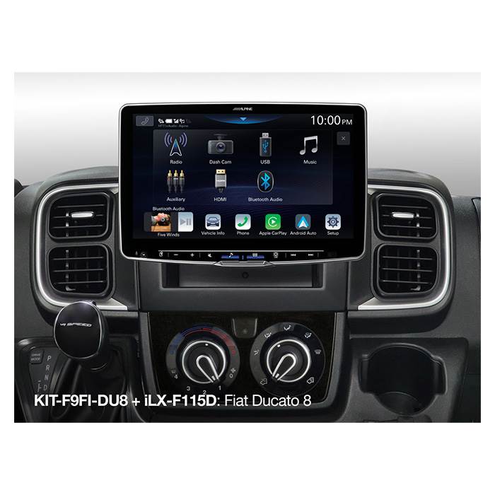 Alpine Asennussarja Fiat Ducato 2022-:lle.