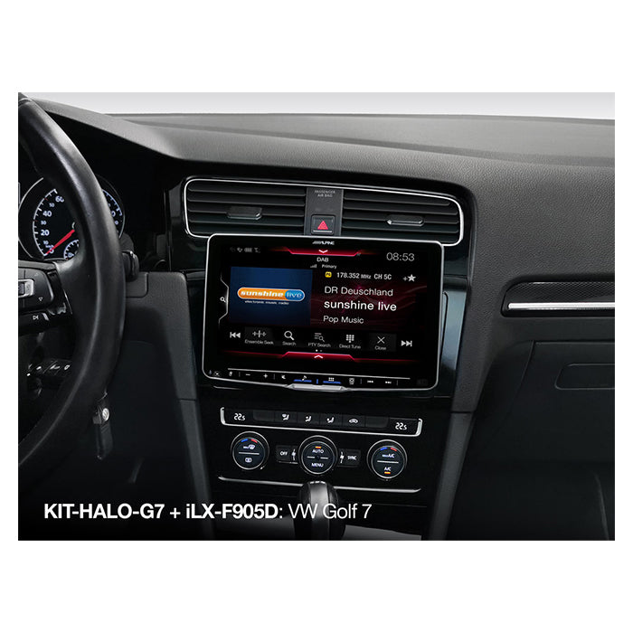 Alpine-sarja HALO 9- ja HALO 11 -malleihin VW Golf 7:ään